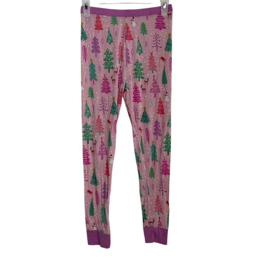 Girls Little Sleepies Merry & Bright Bamboo PJ Bottoms Size 12/14